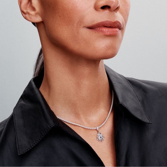 NWOT Sparkling Firework Double Dangle Charm Sterling Silver 925 - Picture 4 of 12